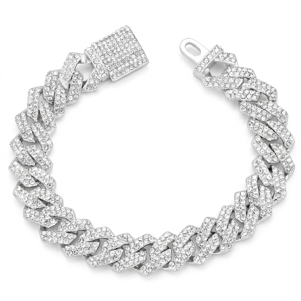 Pulsera de Eslabones Iced Out – Edición Brisa de Ibiza