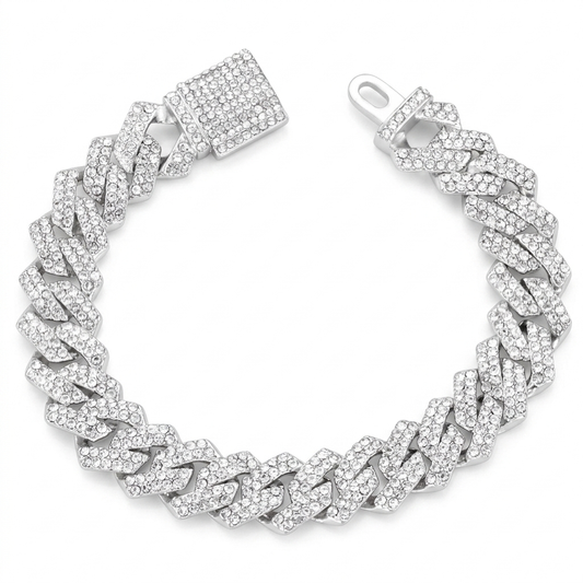 Pulsera de Eslabones Iced Out – Edición Brisa de Ibiza