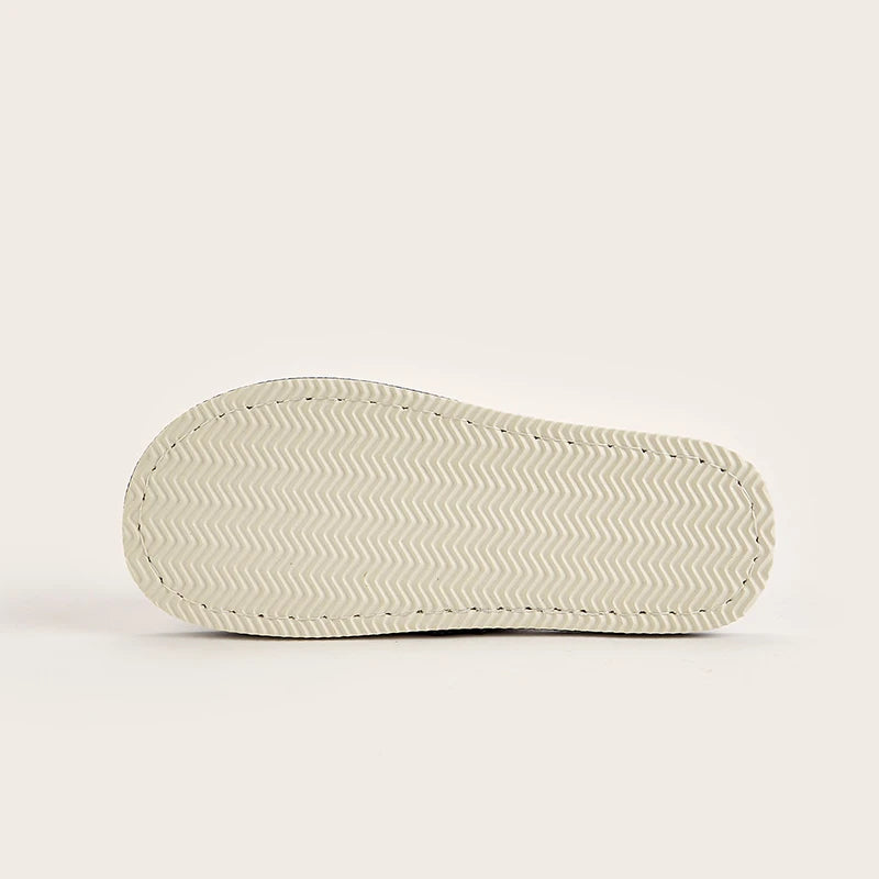 Pantufla Abierta de Lino Ligero – Colección Atardecer