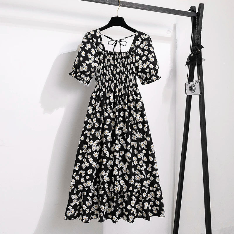 Vestido de Gasa con Toque Flamenco – Silueta A