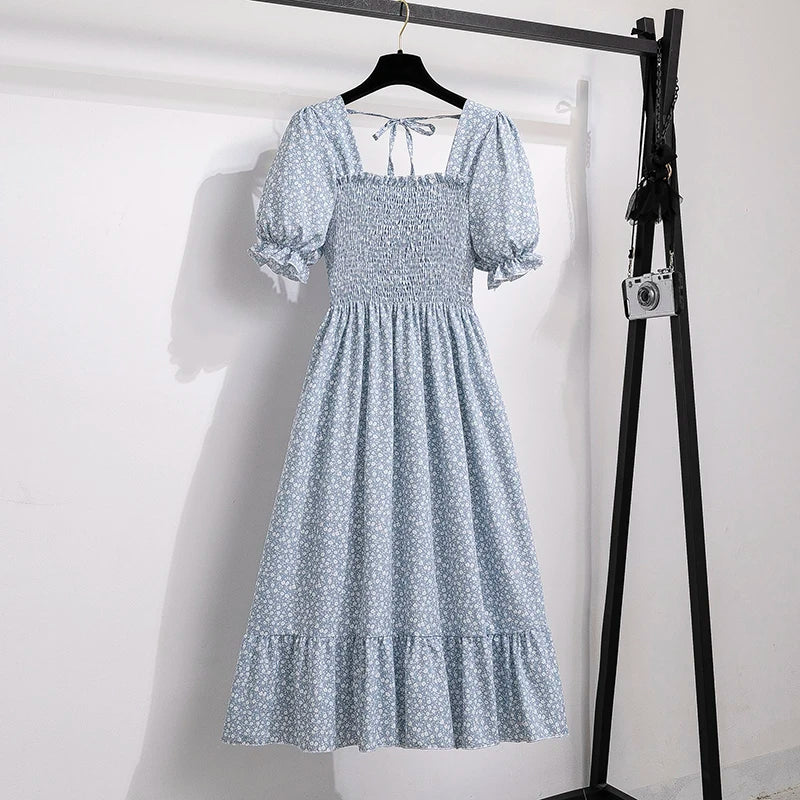 Vestido de Gasa con Toque Flamenco – Silueta A