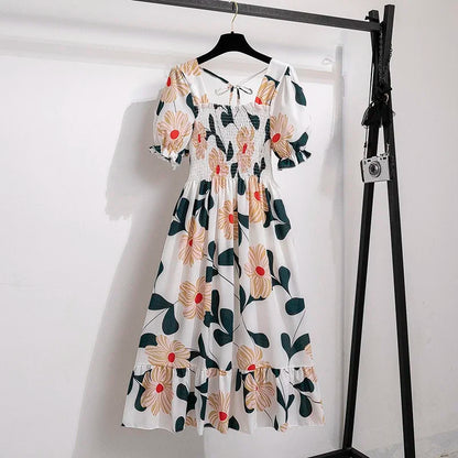 Vestido de Gasa con Toque Flamenco – Silueta A