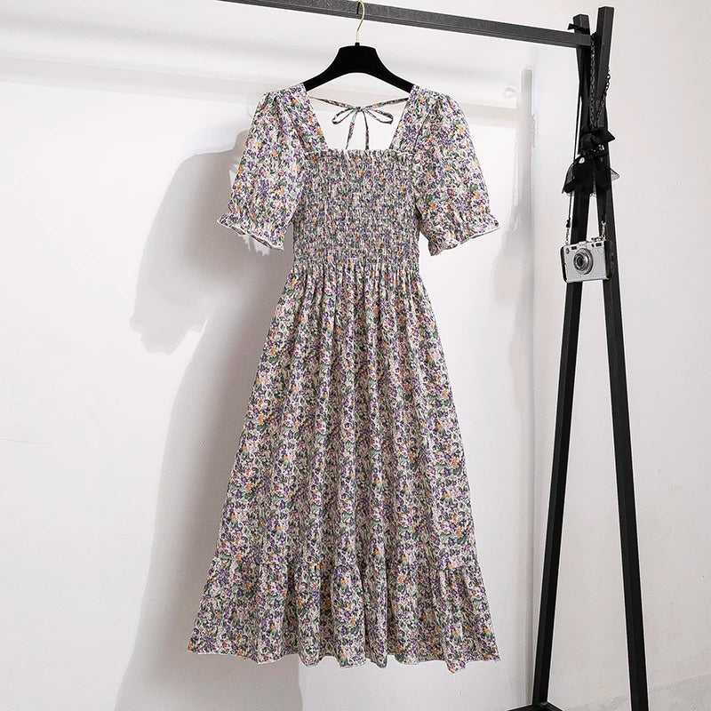 Vestido de Gasa con Toque Flamenco – Silueta A