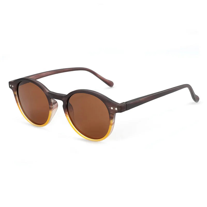 Gafas Round Vintage Polarizadas – Tonos de la Costa