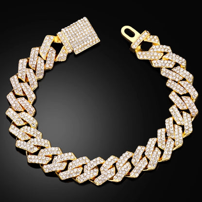 Pulsera de Eslabones Iced Out – Edición Brisa de Ibiza