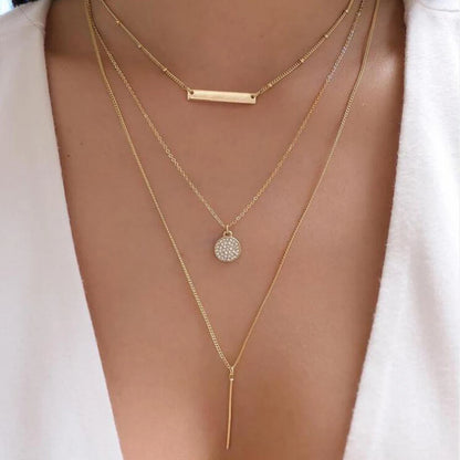 Collar Multicapa con Cristales – Alma Atrevida