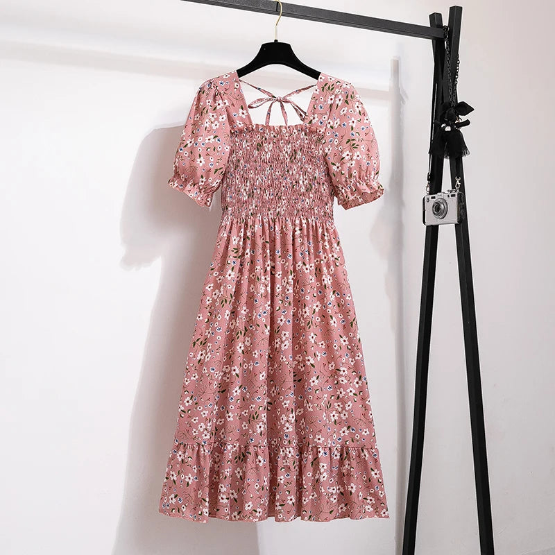 Vestido de Gasa con Toque Flamenco – Silueta A