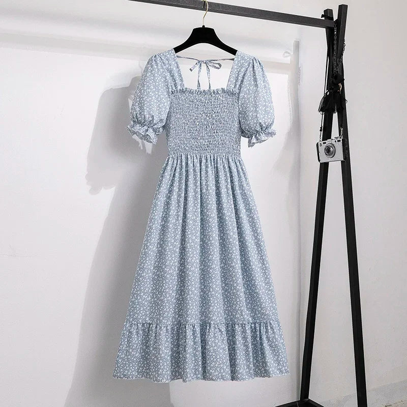 Vestido de Gasa con Toque Flamenco – Silueta A