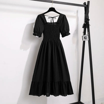 Vestido de Gasa con Toque Flamenco – Silueta A