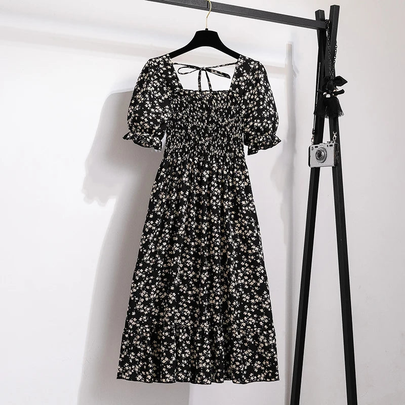 Vestido de Gasa con Toque Flamenco – Silueta A