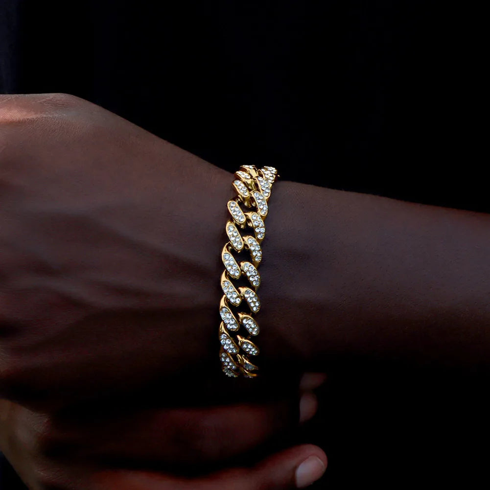 Pulsera de Eslabones Iced Out – Edición Brisa de Ibiza