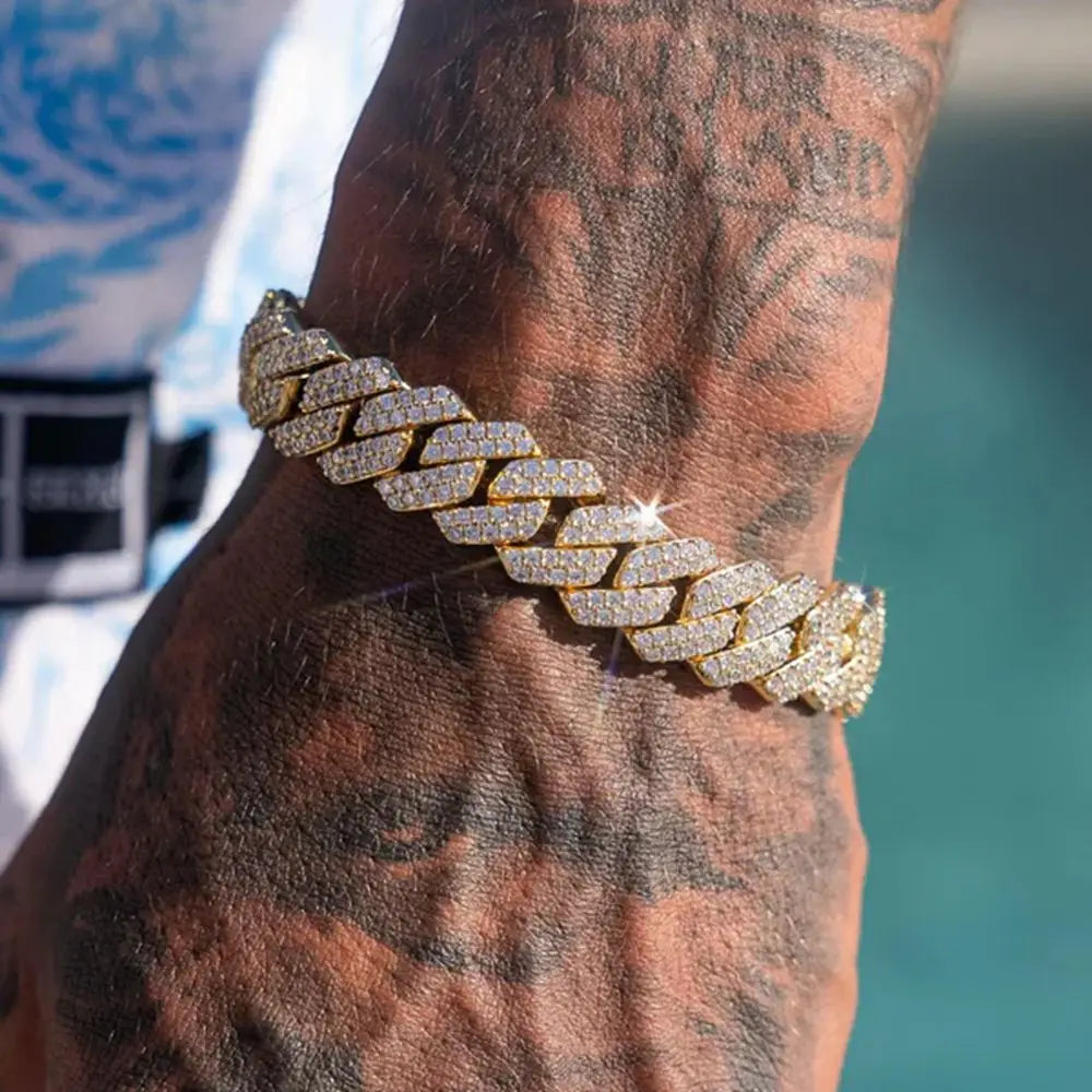 Pulsera de Eslabones Iced Out – Edición Brisa de Ibiza