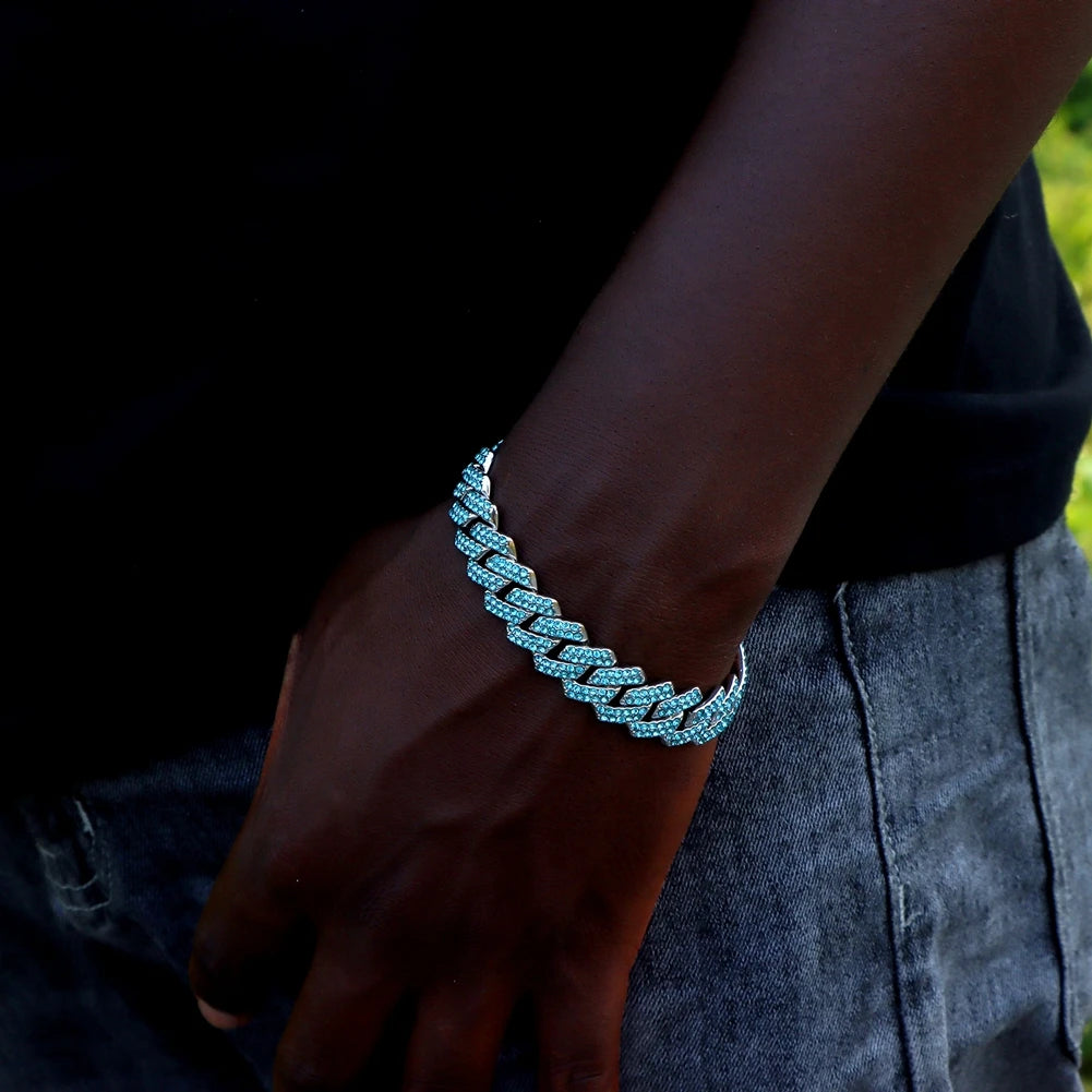 Pulsera de Eslabones Iced Out – Edición Brisa de Ibiza