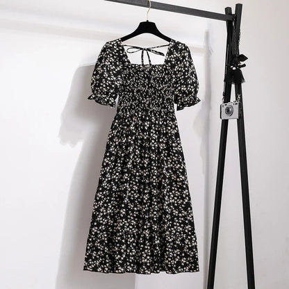 Vestido de Gasa con Toque Flamenco – Silueta A