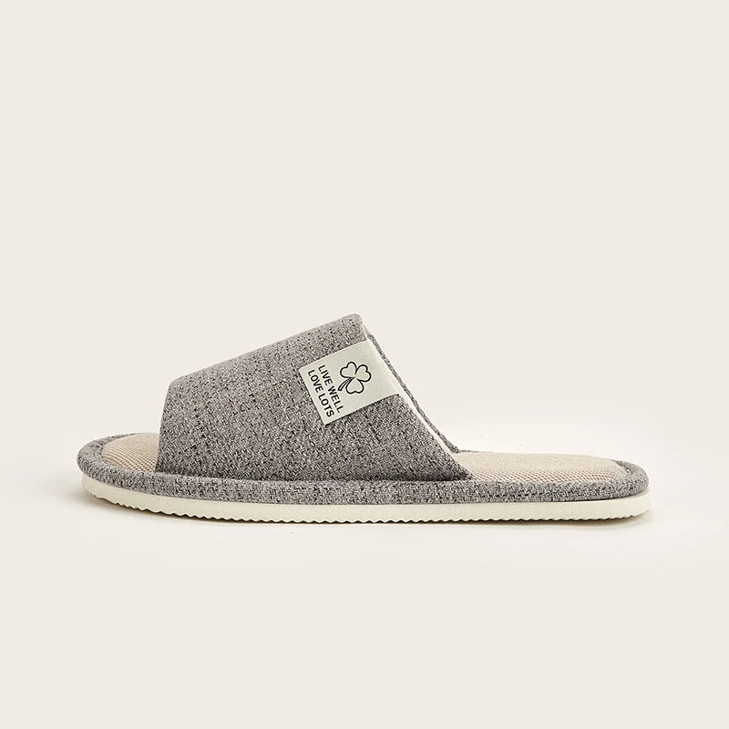 Pantufla Abierta de Lino Ligero – Colección Atardecer