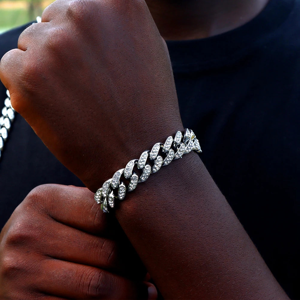 Pulsera de Eslabones Iced Out – Edición Brisa de Ibiza