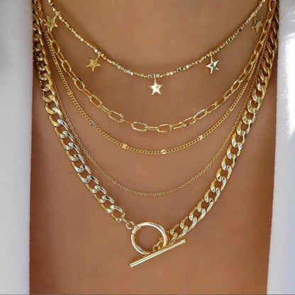 Collar Multicapa con Cristales – Alma Atrevida