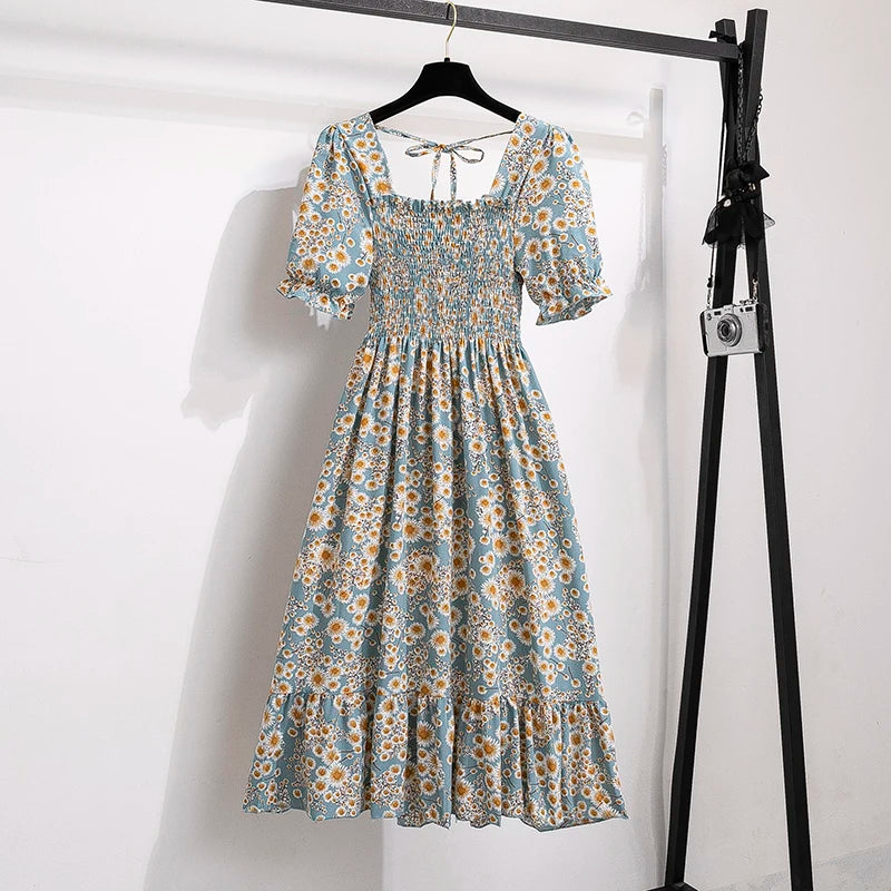 Vestido de Gasa con Toque Flamenco – Silueta A